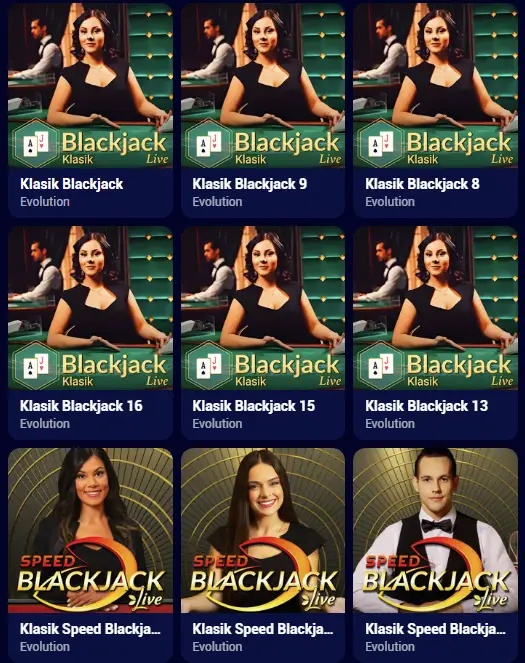 Spinay Casino Slot and Table Game Range