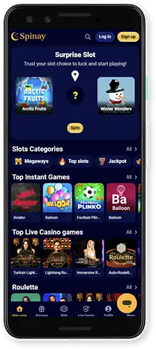 Cómo instalar la aplicación Spinay Casino en tu teléfono
